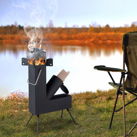 Portable Black Camp Stove