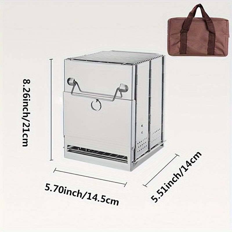 Mini-Stainless Steel Wood Stove