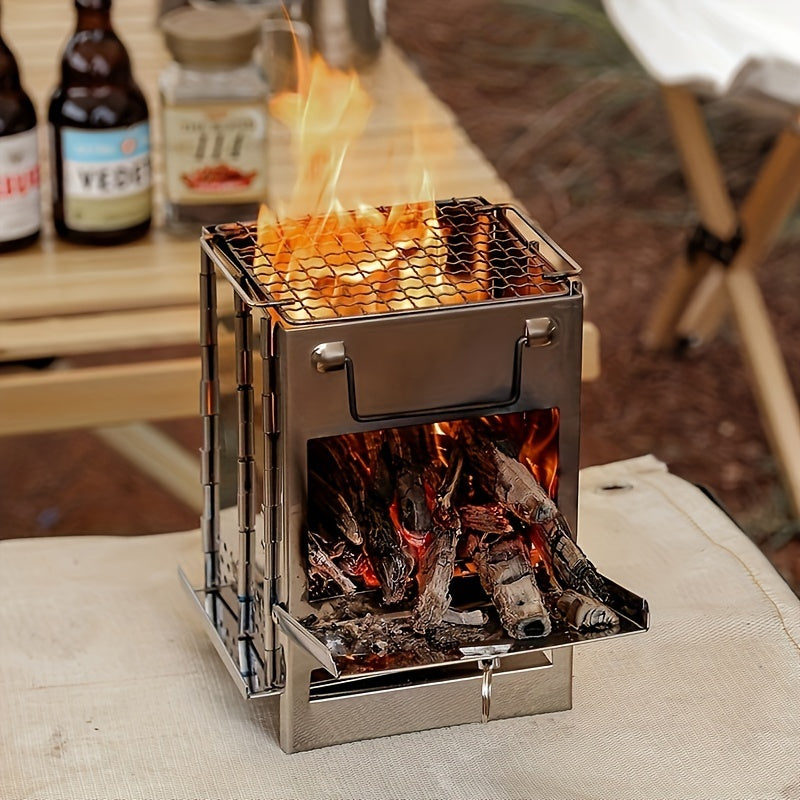 Mini-Stainless Steel Wood Stove