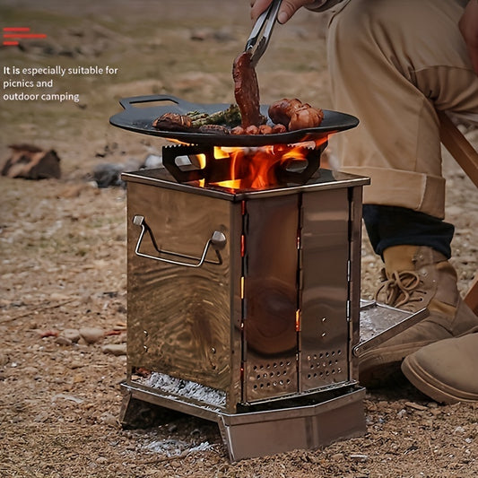 Mini-Stainless Steel Wood Stove