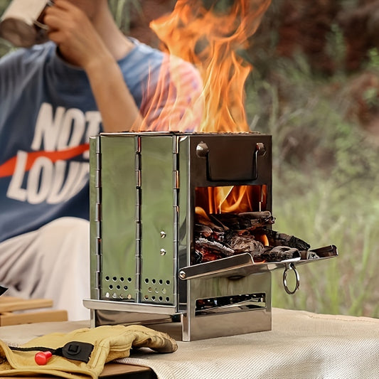 Mini-Stainless Steel Wood Stove