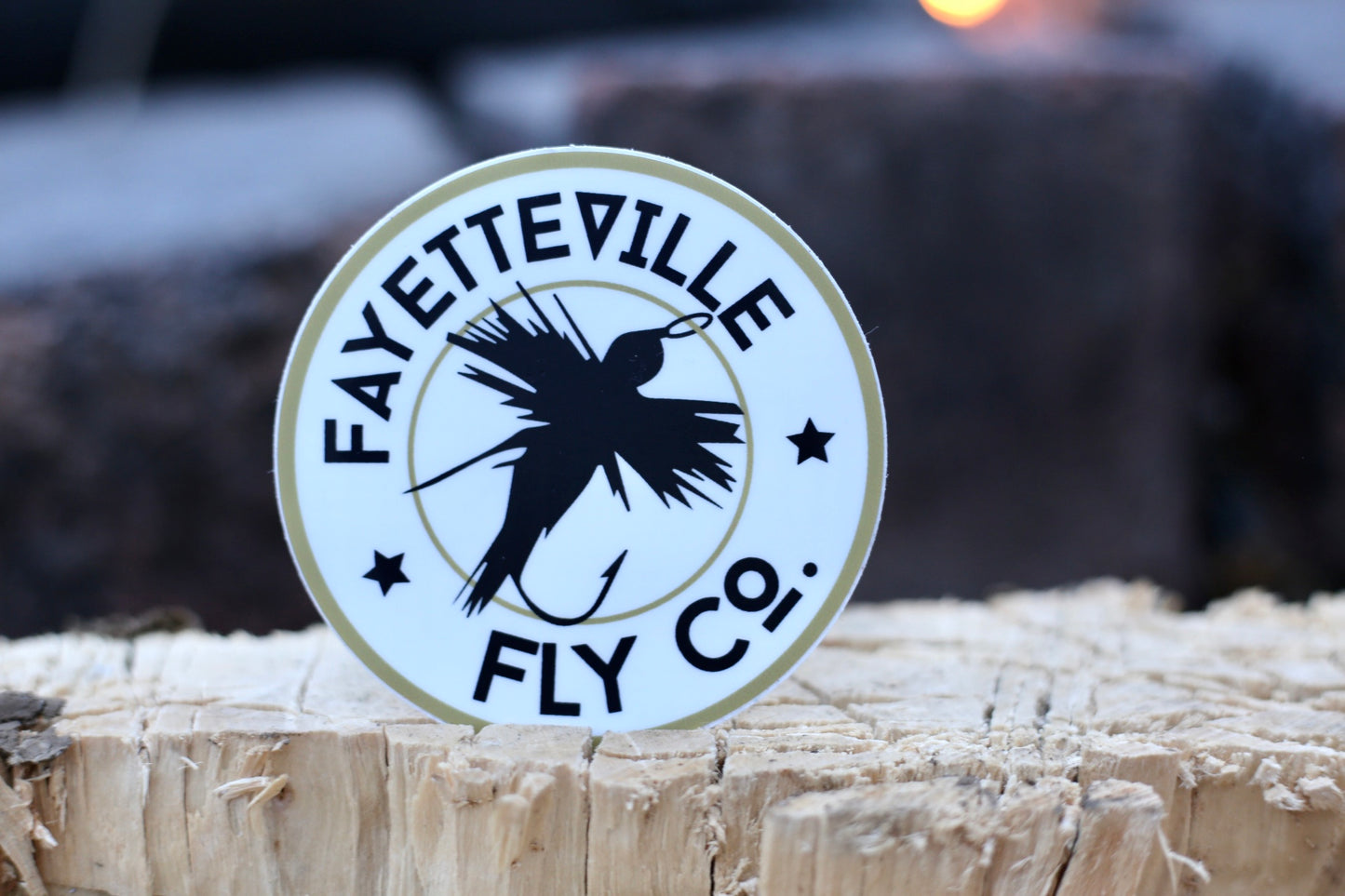 A-Round Town Circle Fly Sticker