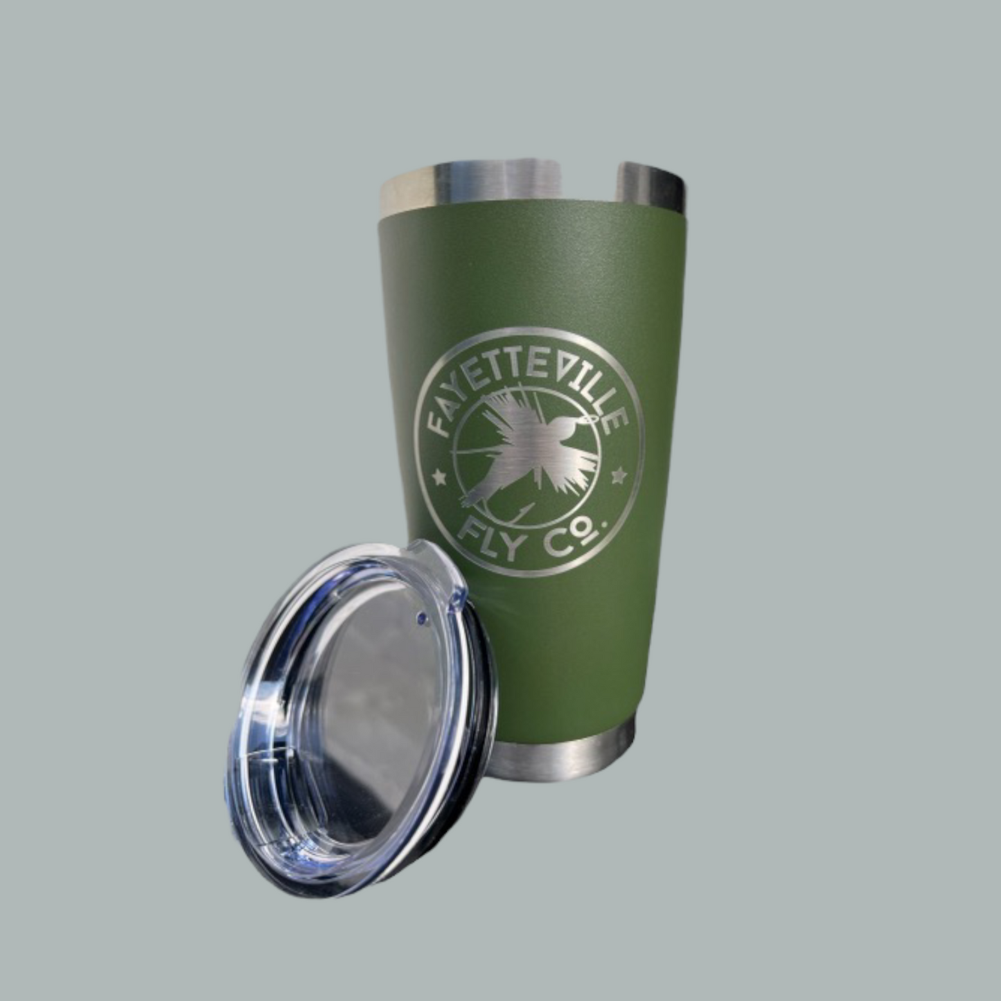 Army Green Circle Fly 20 Tumbler