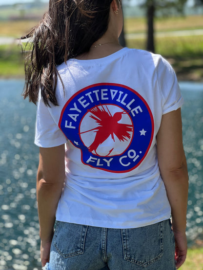 ‘Merica Circle Fly Women’s V-Neck S/S