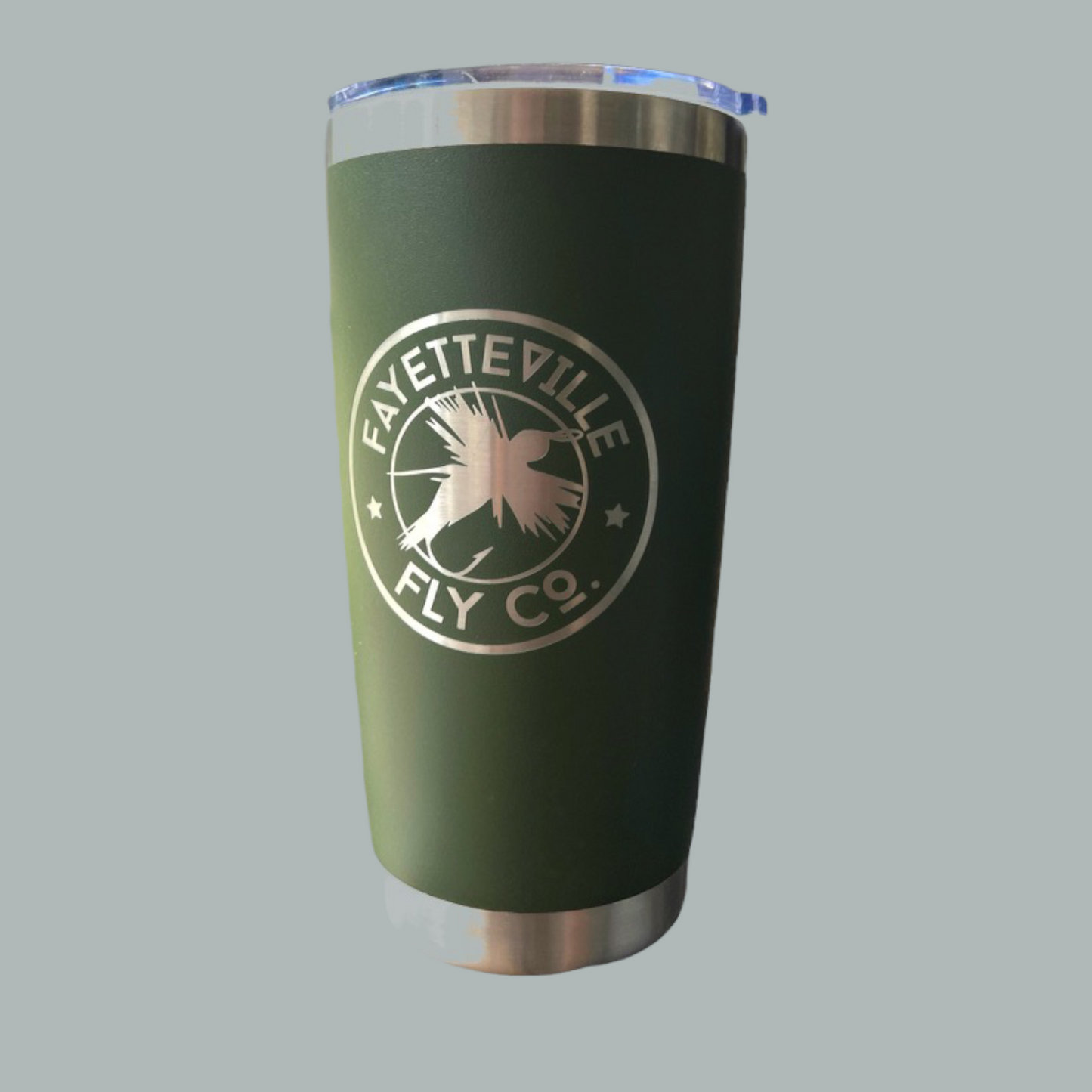 Army Green Circle Fly 20 Tumbler